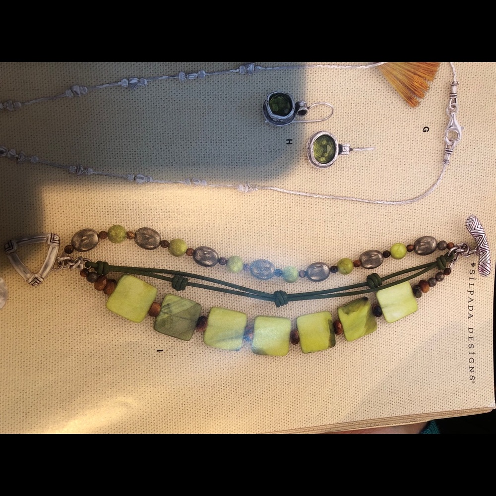 Silpada green bracelet